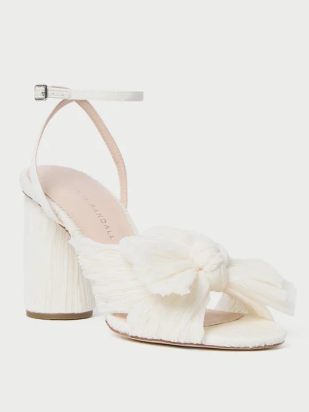 Loeffler Randall Camellia Pearl Bow Heel Sz 8.5